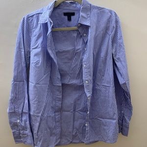 J. Crew “perfect shirt” in stripe. Button down.